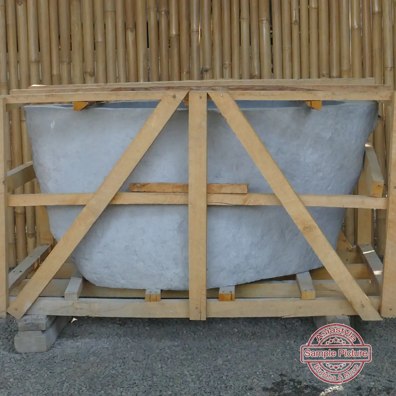  Product image 5 of the product “Riverstone basin, natural surface, polished inside. Dia approx 91-100. Height 61-70 ”